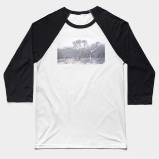 Trees In Snow Baseball T-Shirt